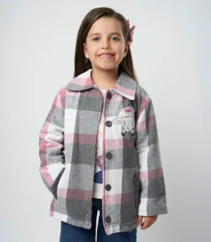 Chaqueta niña cuadrillé
