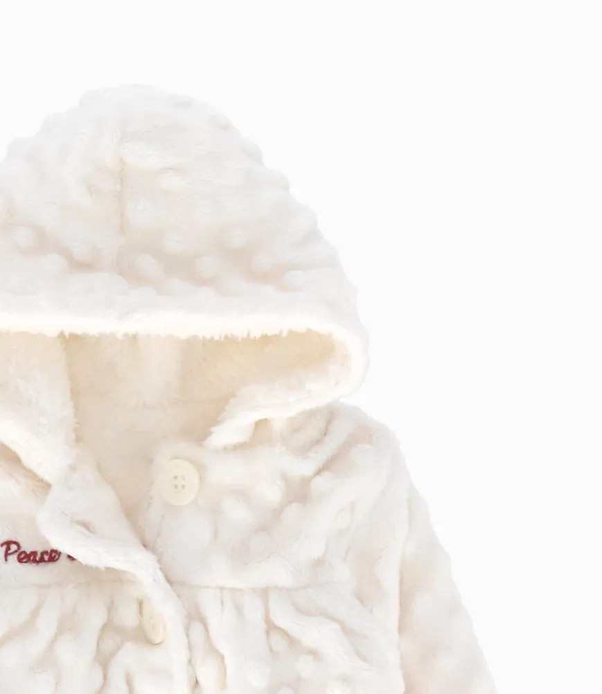 Chaqueta Recién Nacida Con Puntos
