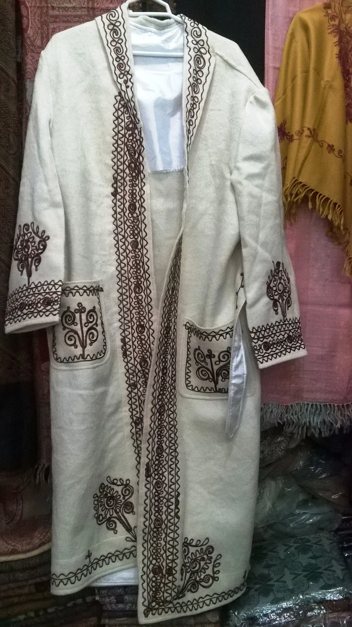 Chitral Coat Chugha Long Pakol Patu Mens Wool Kashmir Chogha Afghan Shawl Woolen Chuga Chugah Chitrali Kashmiri Coat