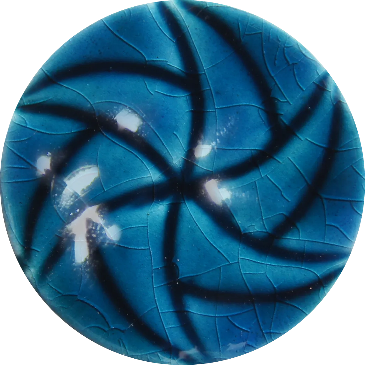 Chrysanthos Glaze Crackle Blue Lagoon
