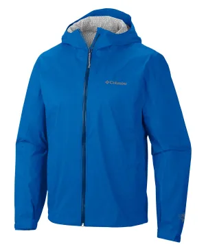 Columbia Men Blue Evapouration Rain Jacket