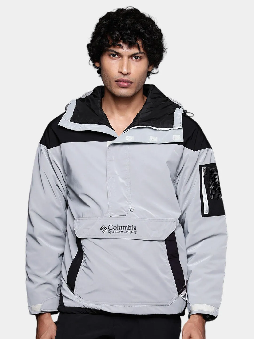 Columbia Men Grey Challenger Remastered Pullover Jacket