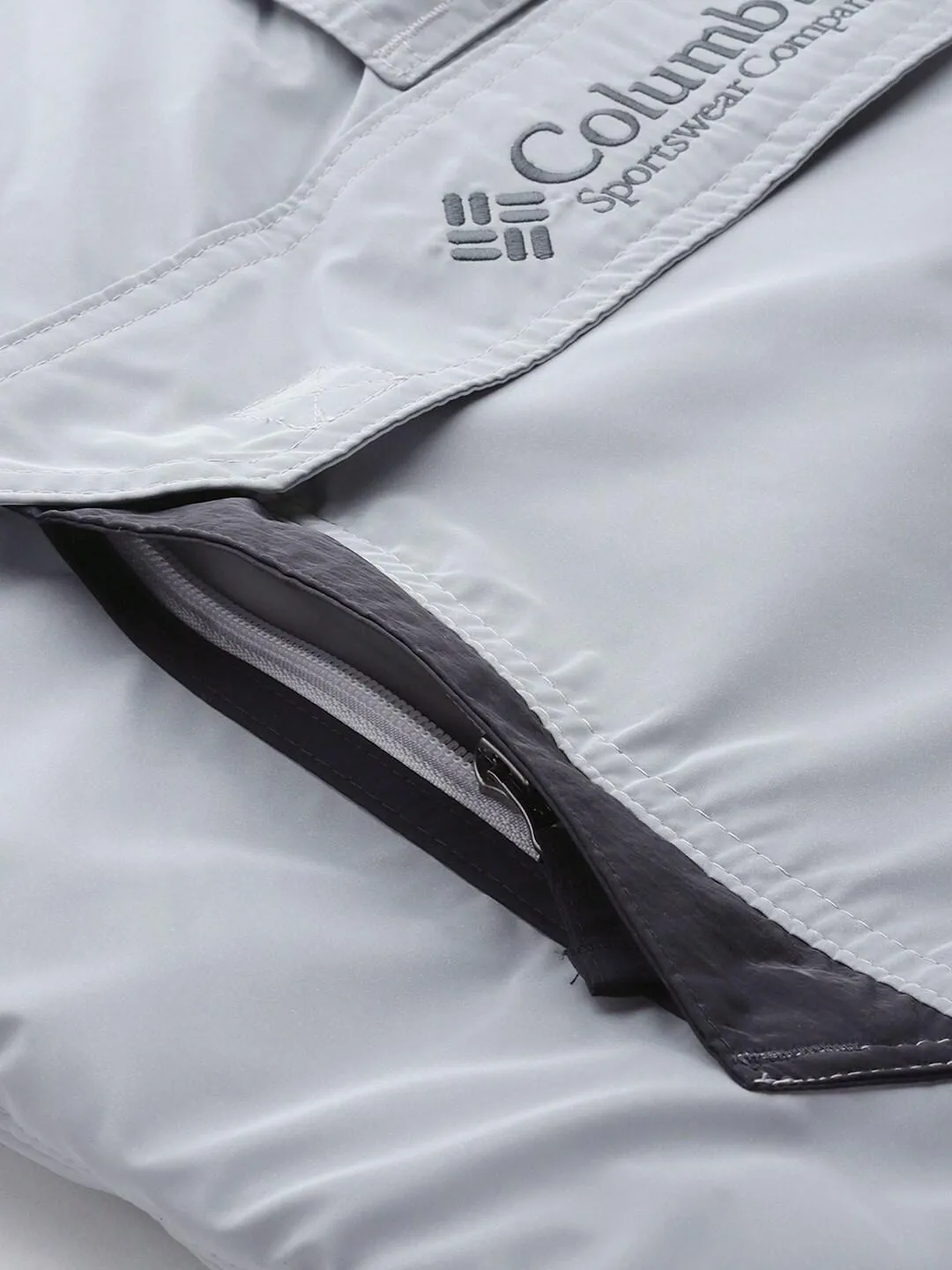 Columbia Men Grey Challenger Remastered Pullover Jacket