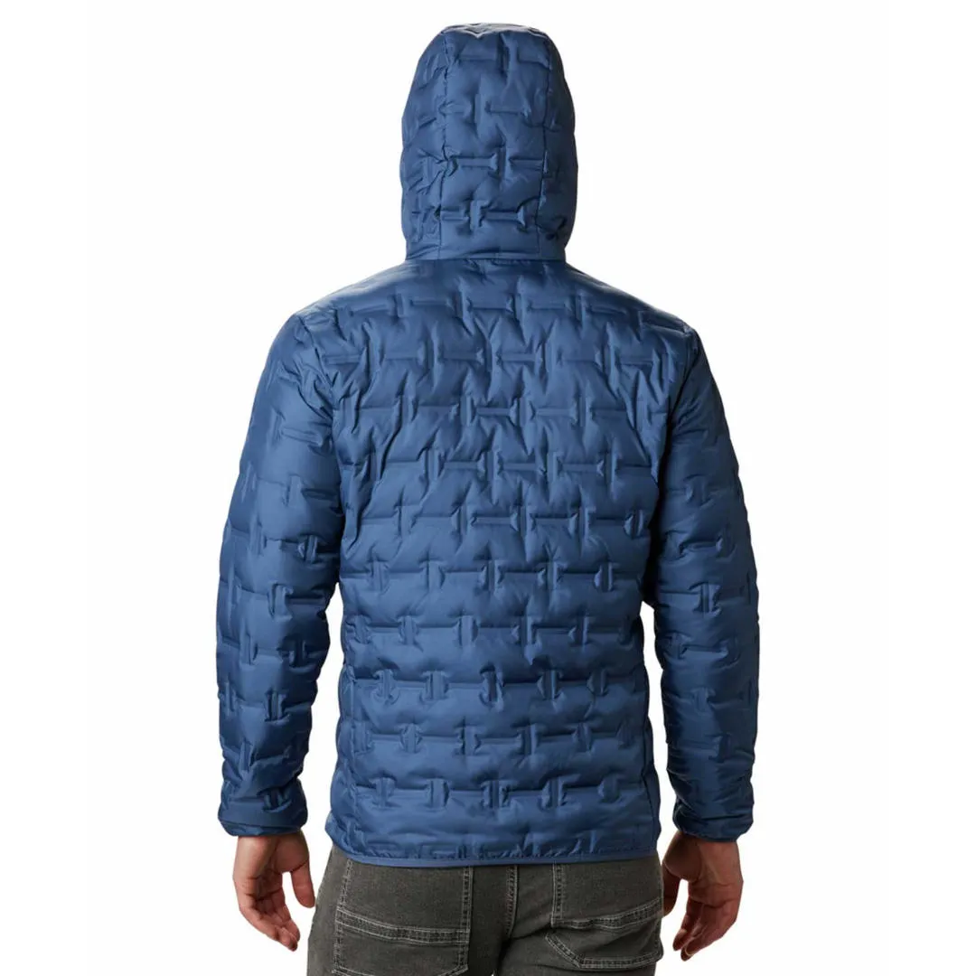 Columbia Men Navy Blue Delta Ridge Down Hooded Jacket
