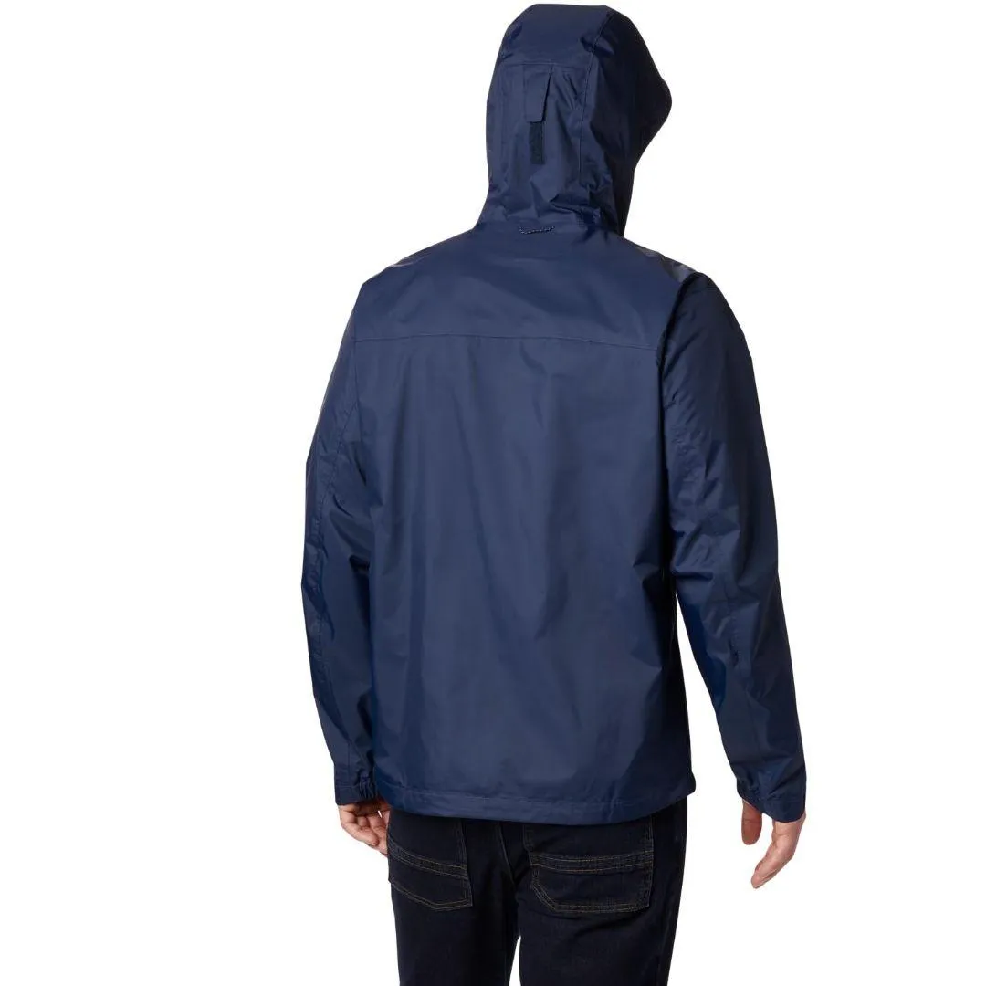 Columbia Men Navy Blue Evapouration Rain Jacket