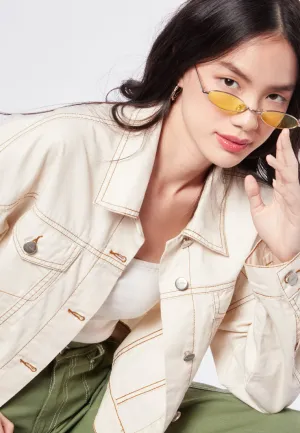 Contrast Stitching Denim Jacket