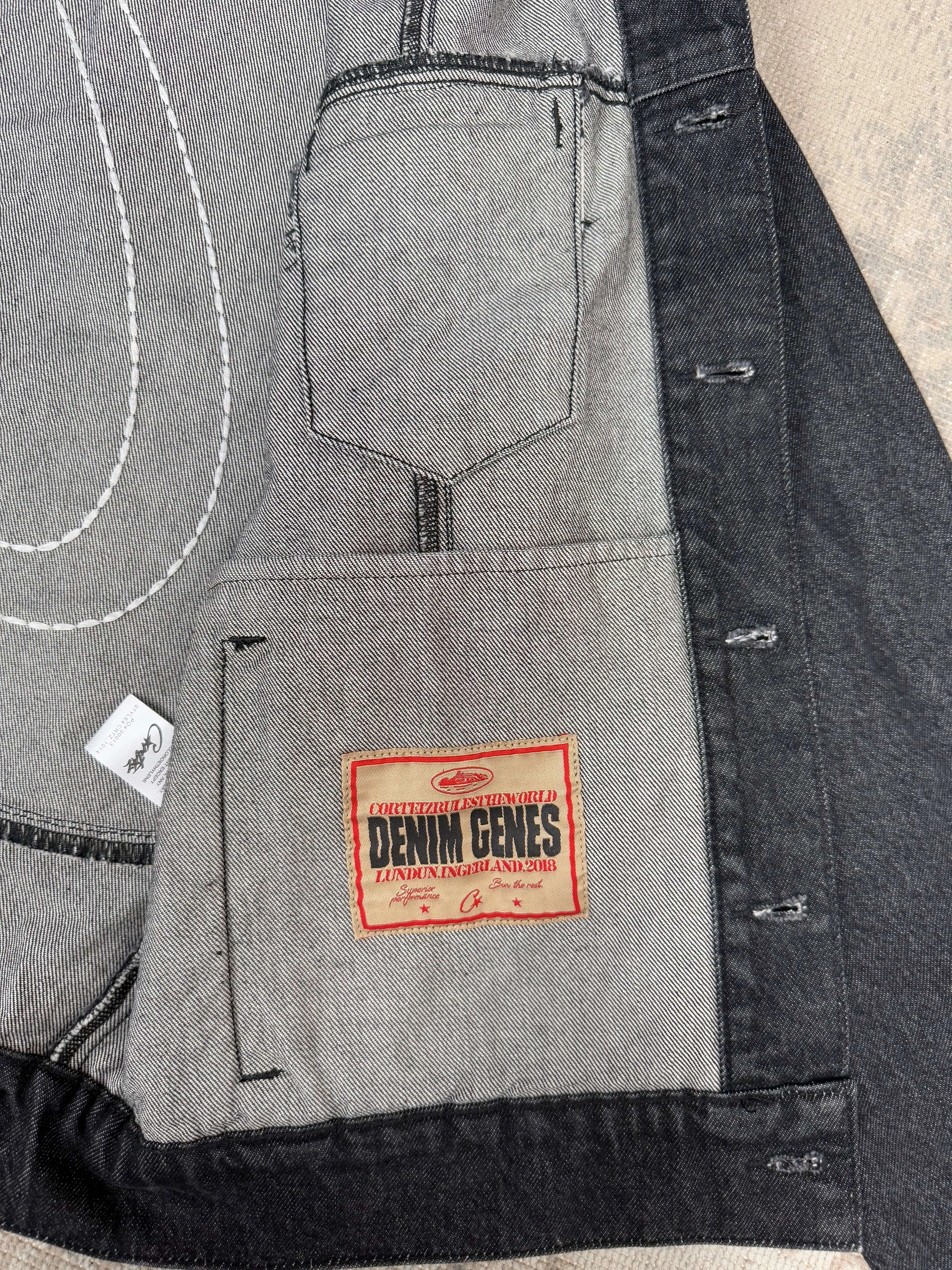 Corteiz C-Star Denim Jacket - Black Denim (Unused)
