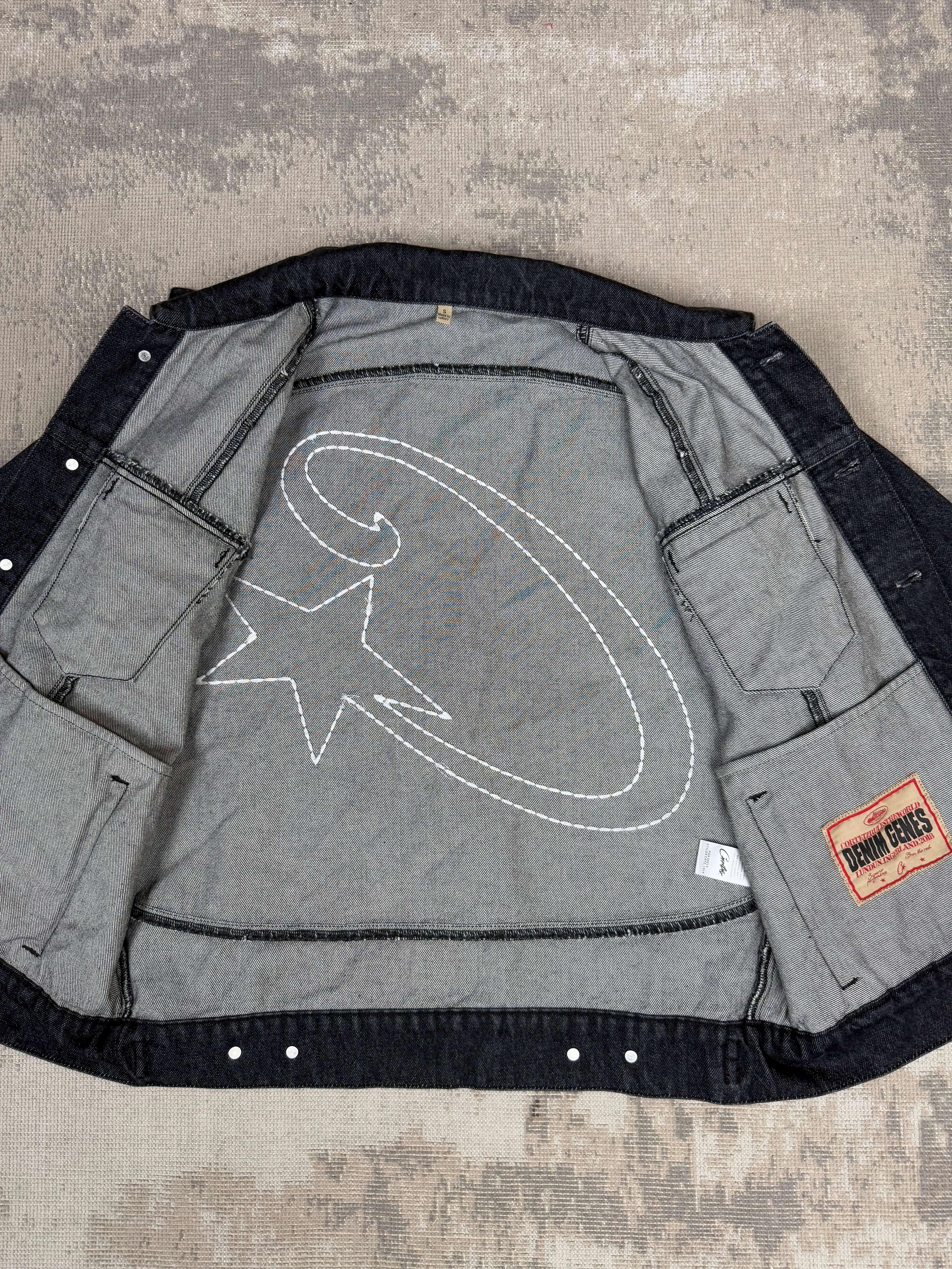 Corteiz C-Star Denim Jacket - Black Denim (Unused)
