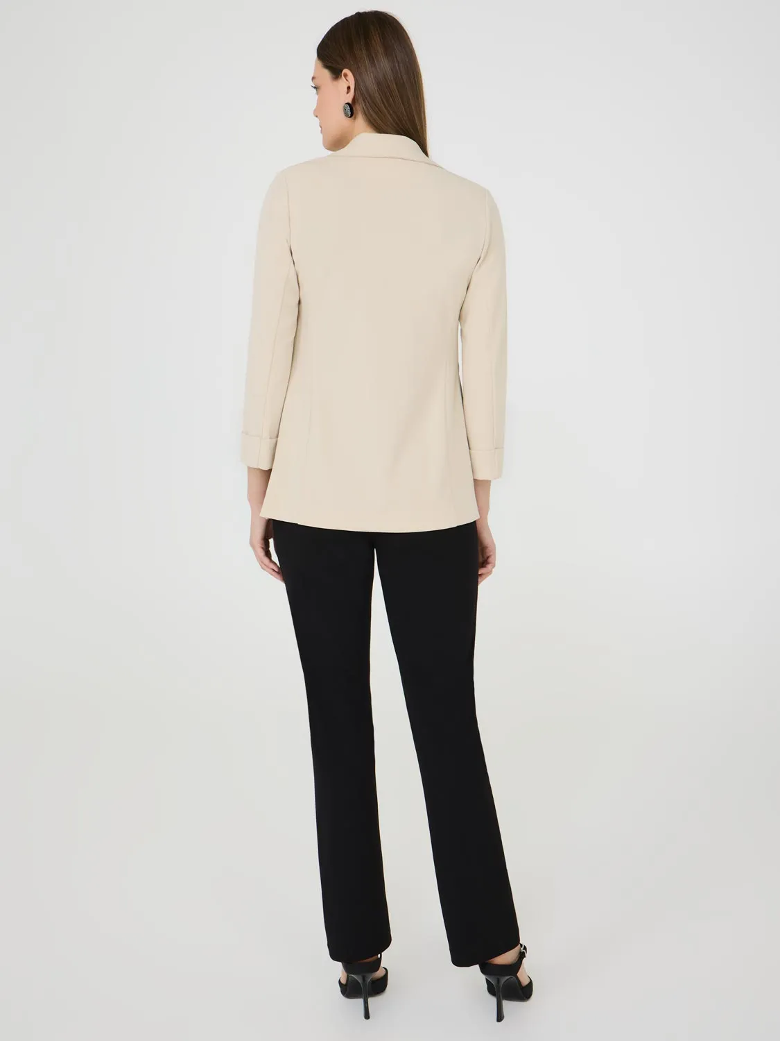 Cuffed 3/4 Sleeve Blazer
