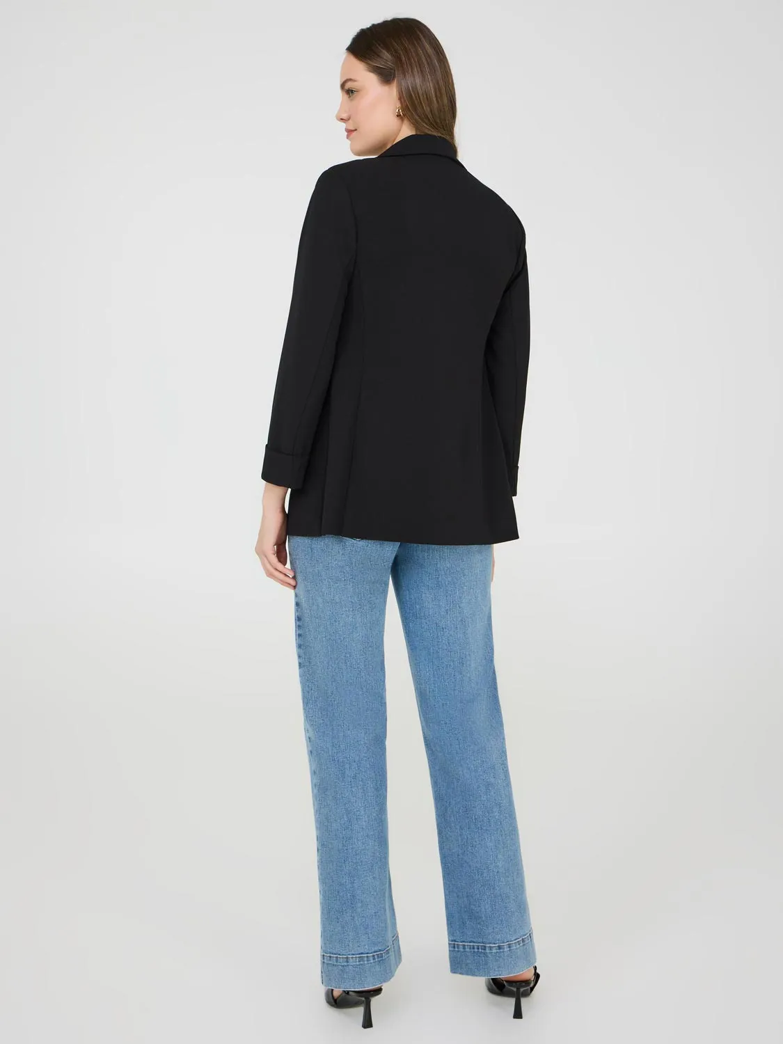 Cuffed 3/4 Sleeve Blazer
