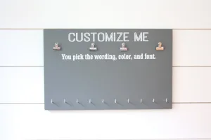 Customizable Double Bib and Medal Display - You design it, we make it!
