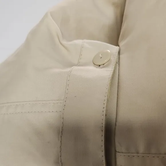 Dennos Basso pale yellow waterproof double gun flap long length trench coat