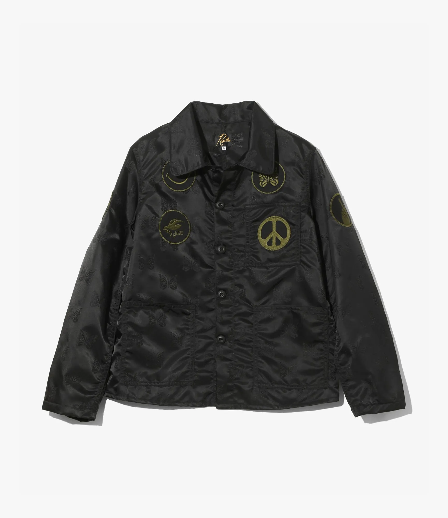 DN Coverall – Black Papillon Jacquard Sateen