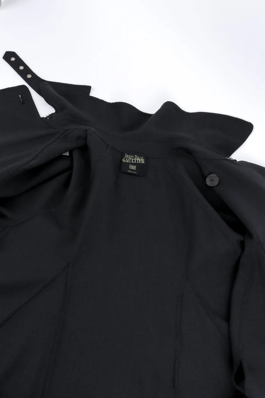 Double Breasted Wool Swing Coat