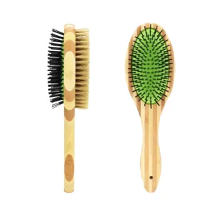 Dual Sided Dog Bamboo Grooming Brush