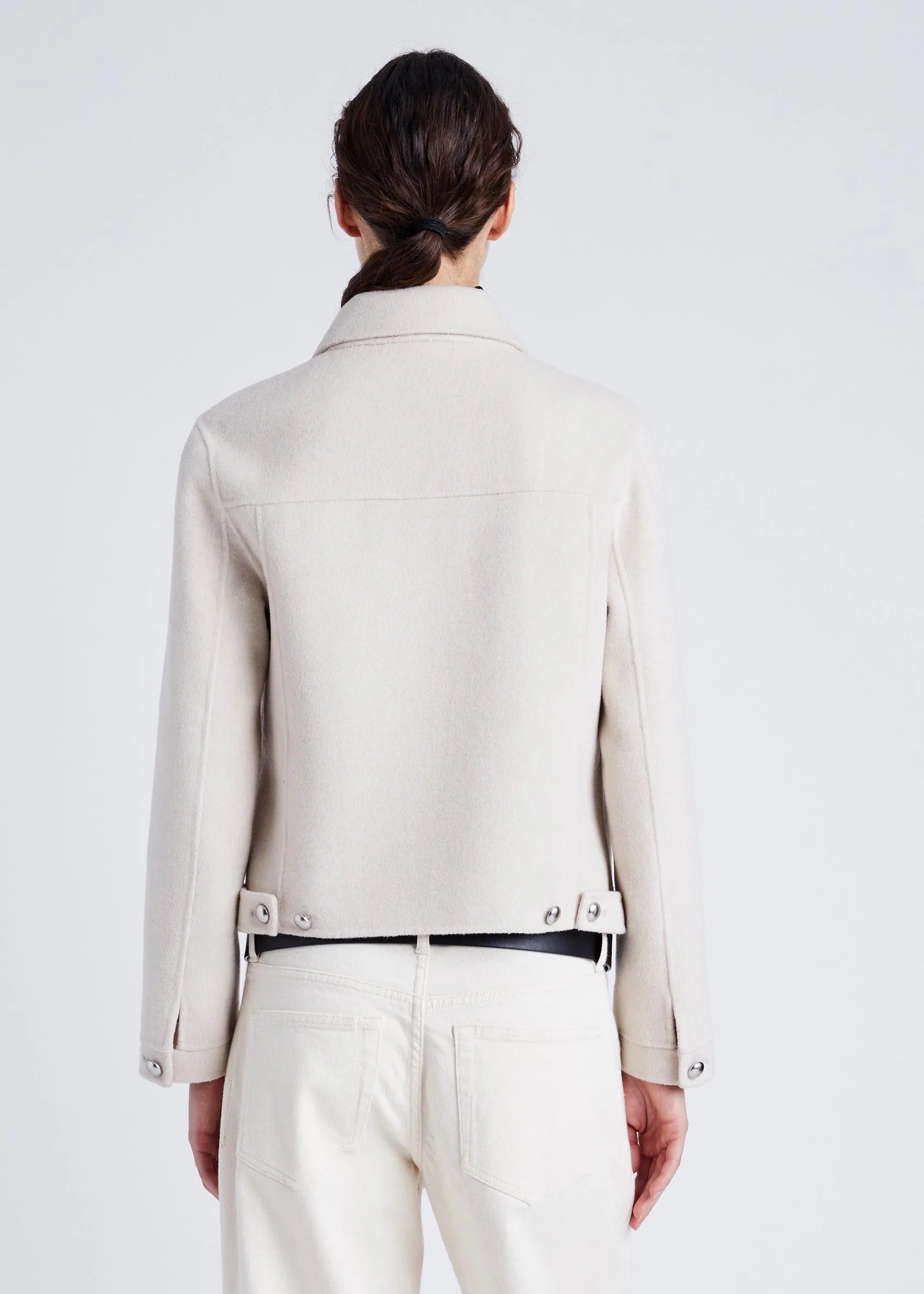 Emilie Jacket in Double Face Wool (Enoki)