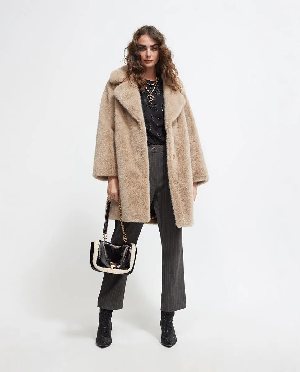 Faux fur jacket