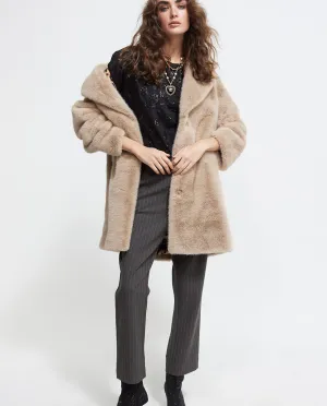 Faux fur jacket