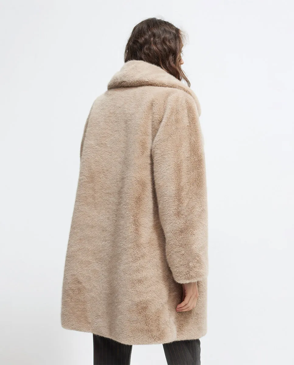 Faux fur jacket