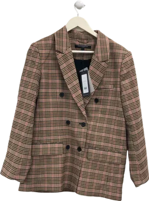 French Connection Pink Checked Blazer UK S