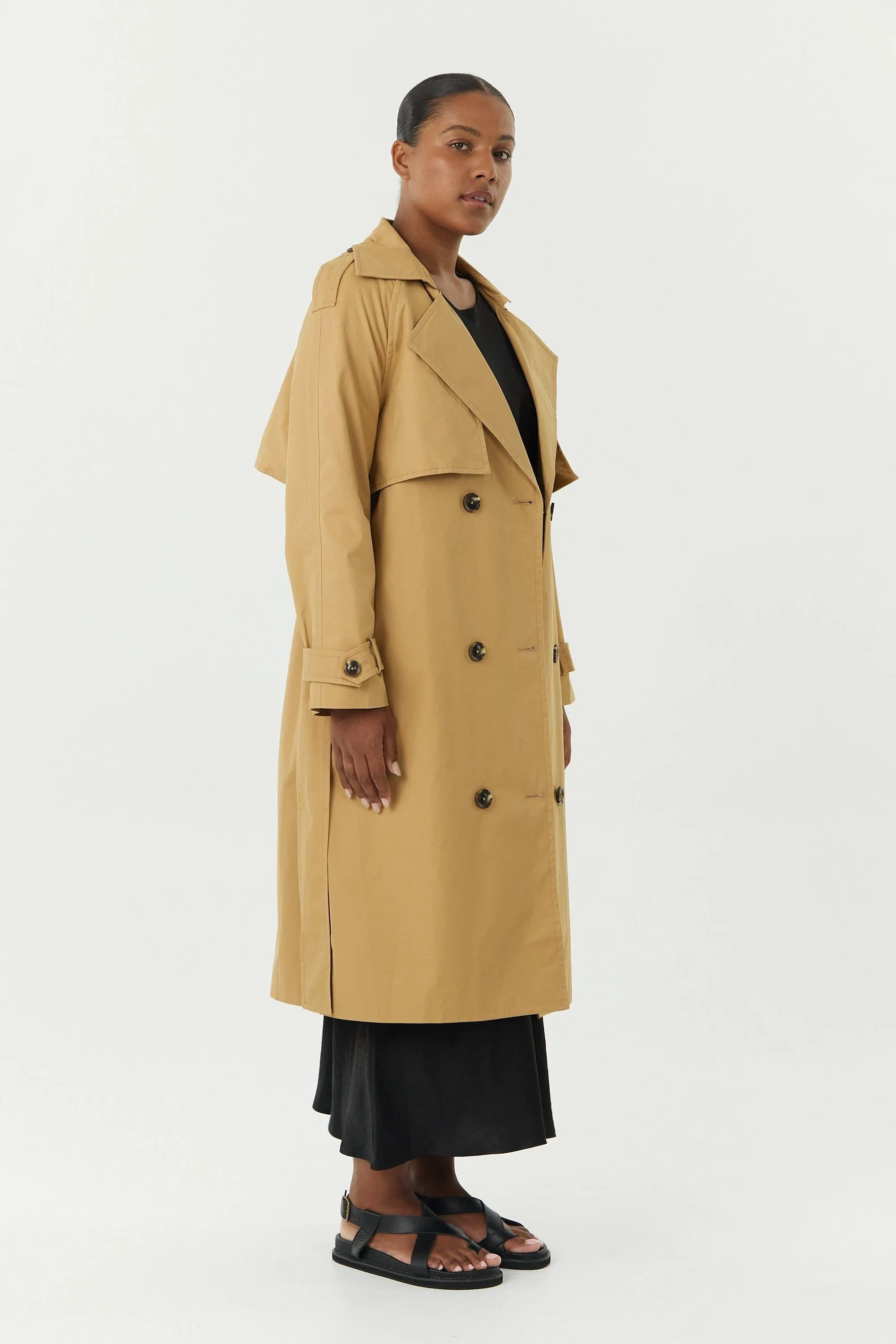 FRONTIER TRENCH COAT | CAMEL