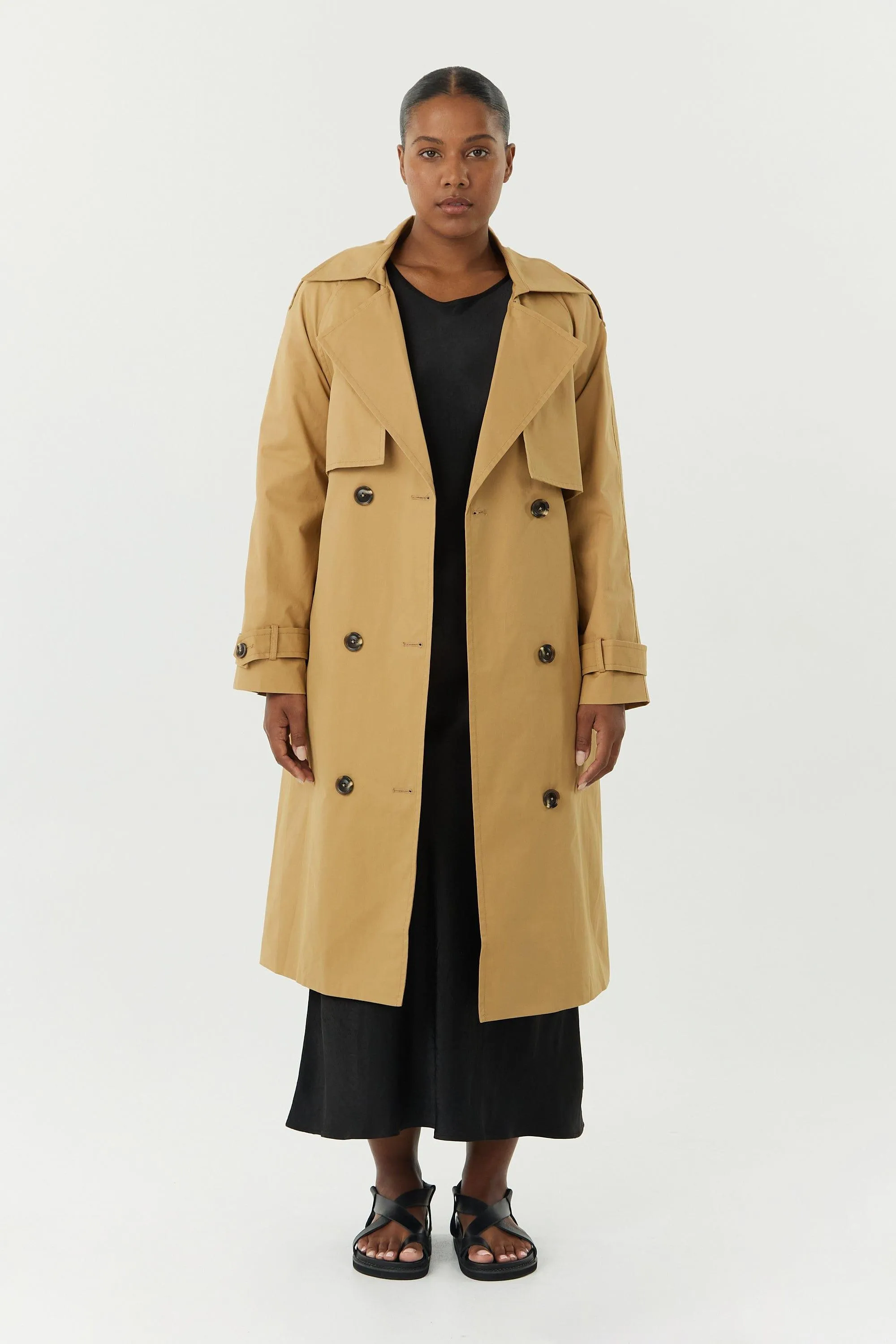 FRONTIER TRENCH COAT | CAMEL