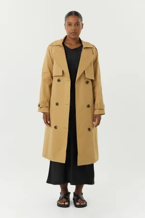 FRONTIER TRENCH COAT | CAMEL