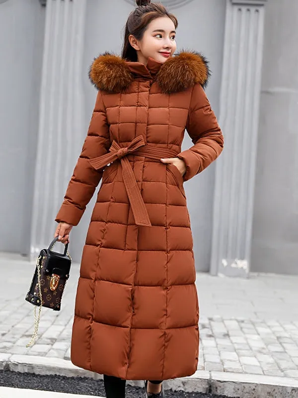 Fur Parkas Winter Warm Long Jacket