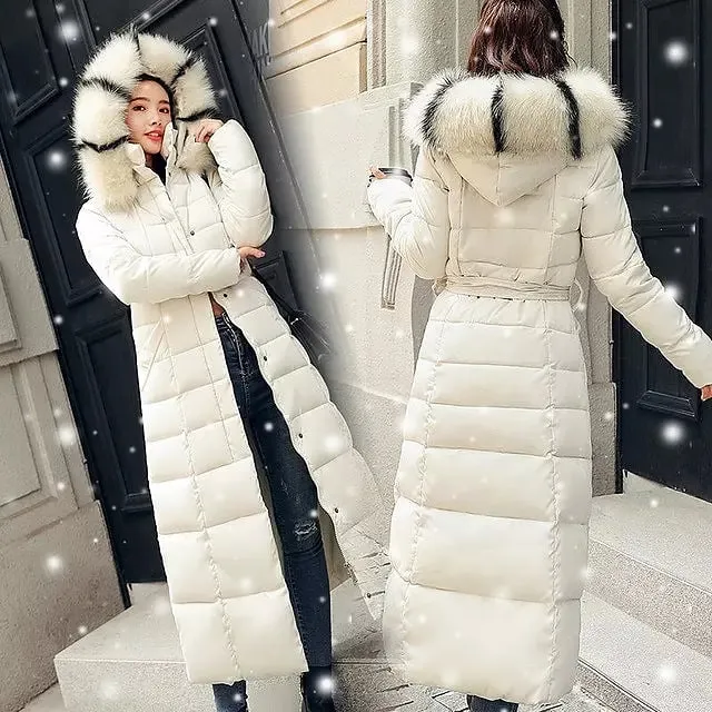 Fur Parkas Winter Warm Long Jacket