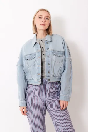 Ganni Tint Denim Bomber Jacket