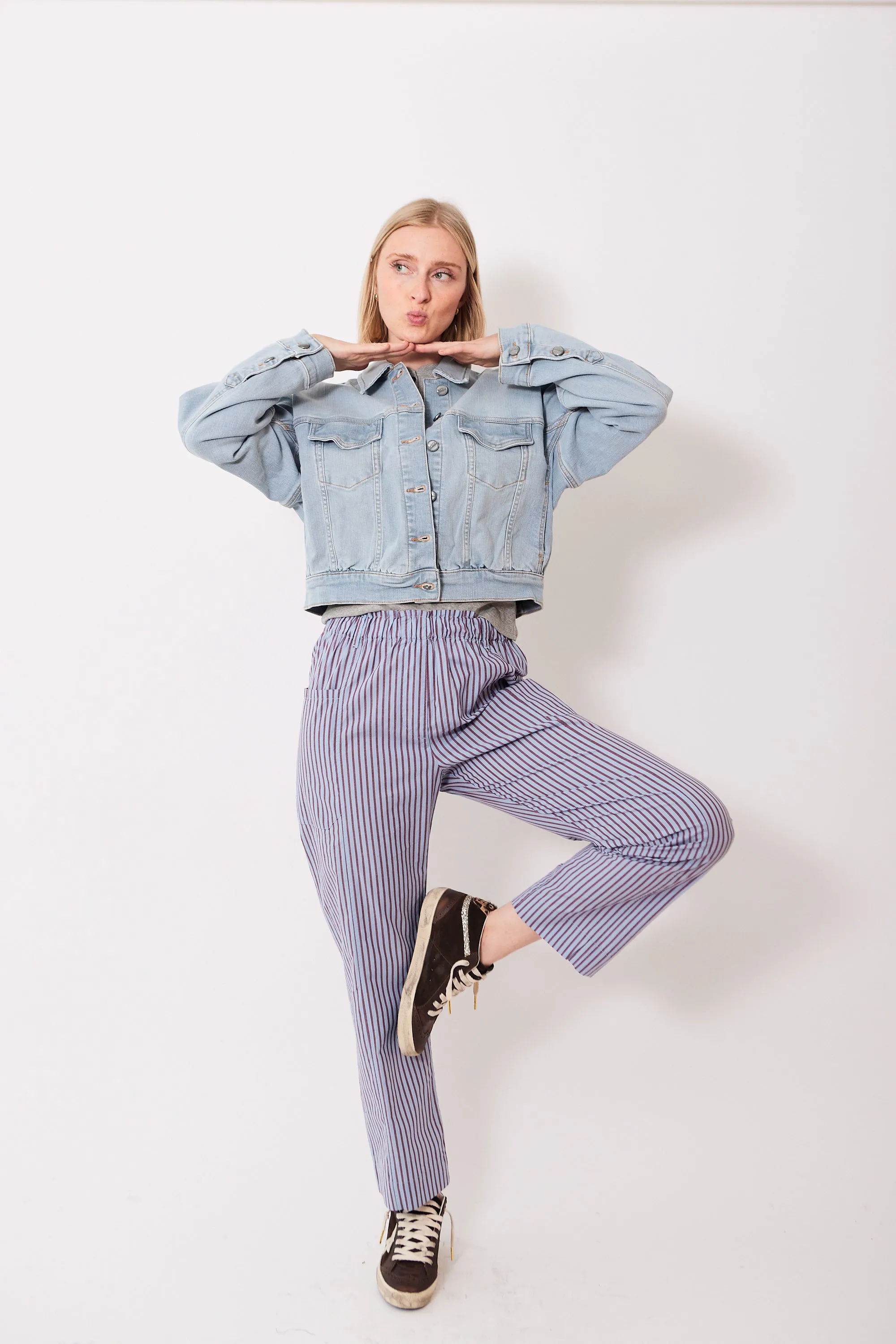 Ganni Tint Denim Bomber Jacket