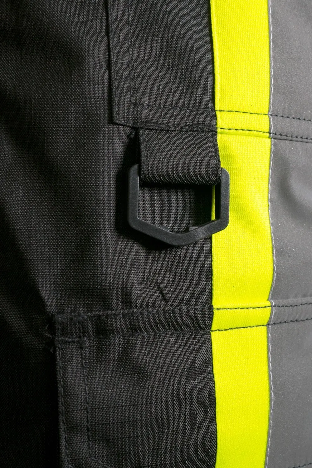 Hi Vis Winter Safety Parka with Removable Down Insulated Nylon Puffer Jacket
