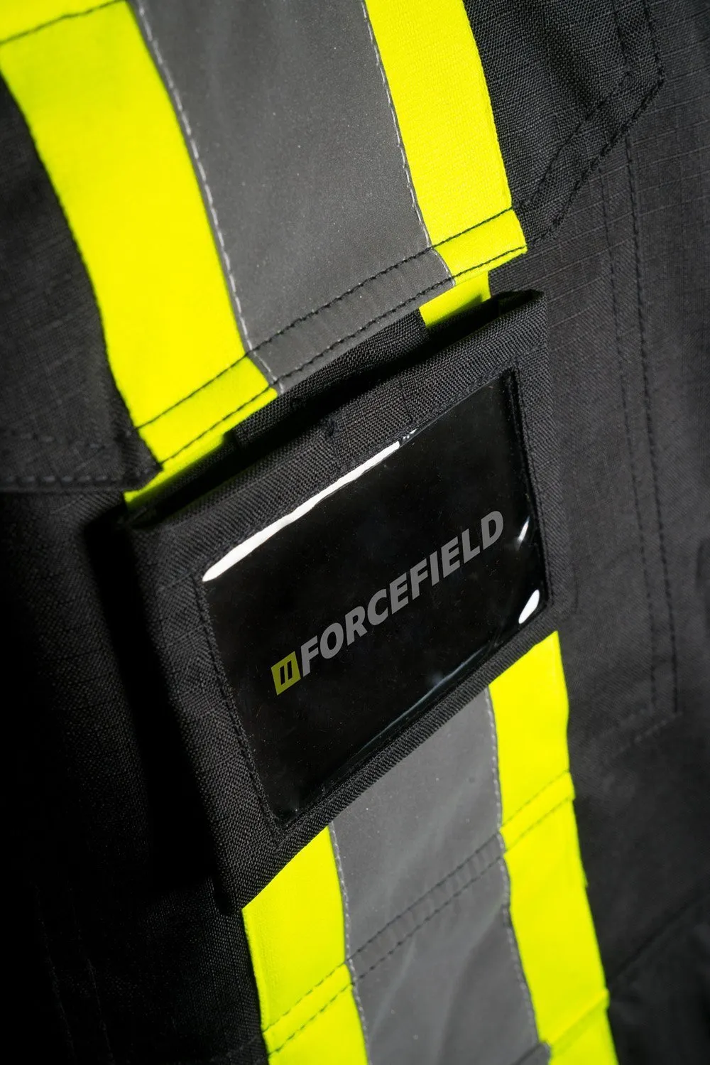 Hi Vis Winter Safety Parka with Removable Down Insulated Nylon Puffer Jacket