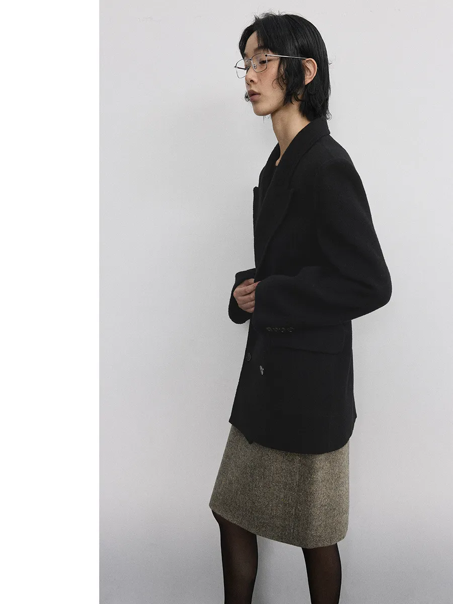Hourglass Double-Breasted Blazer