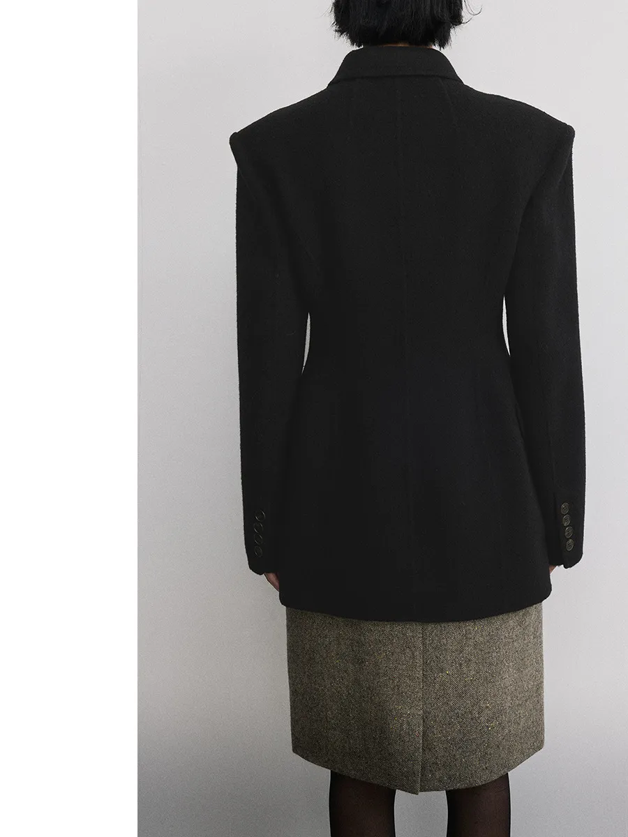 Hourglass Double-Breasted Blazer