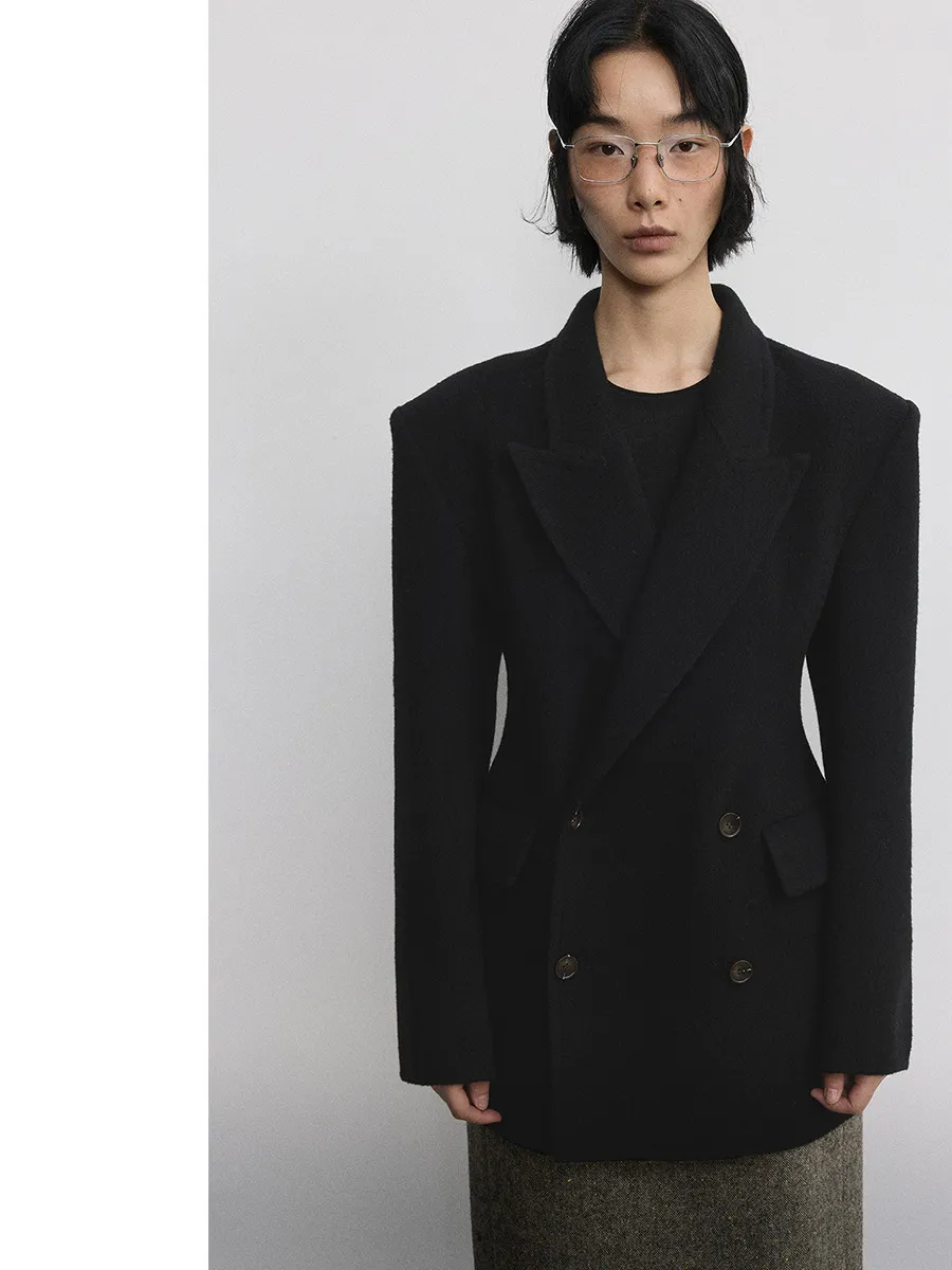 Hourglass Double-Breasted Blazer