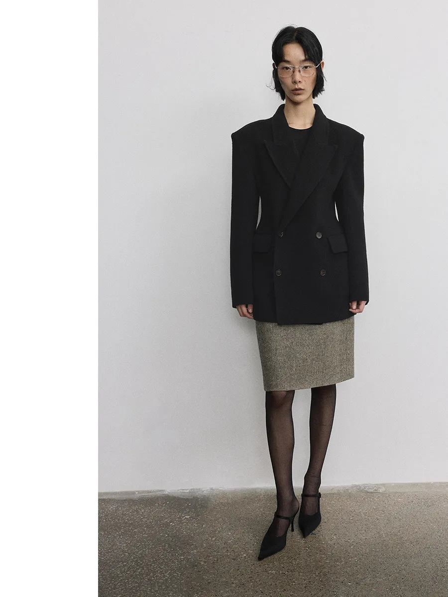 Hourglass Double-Breasted Blazer