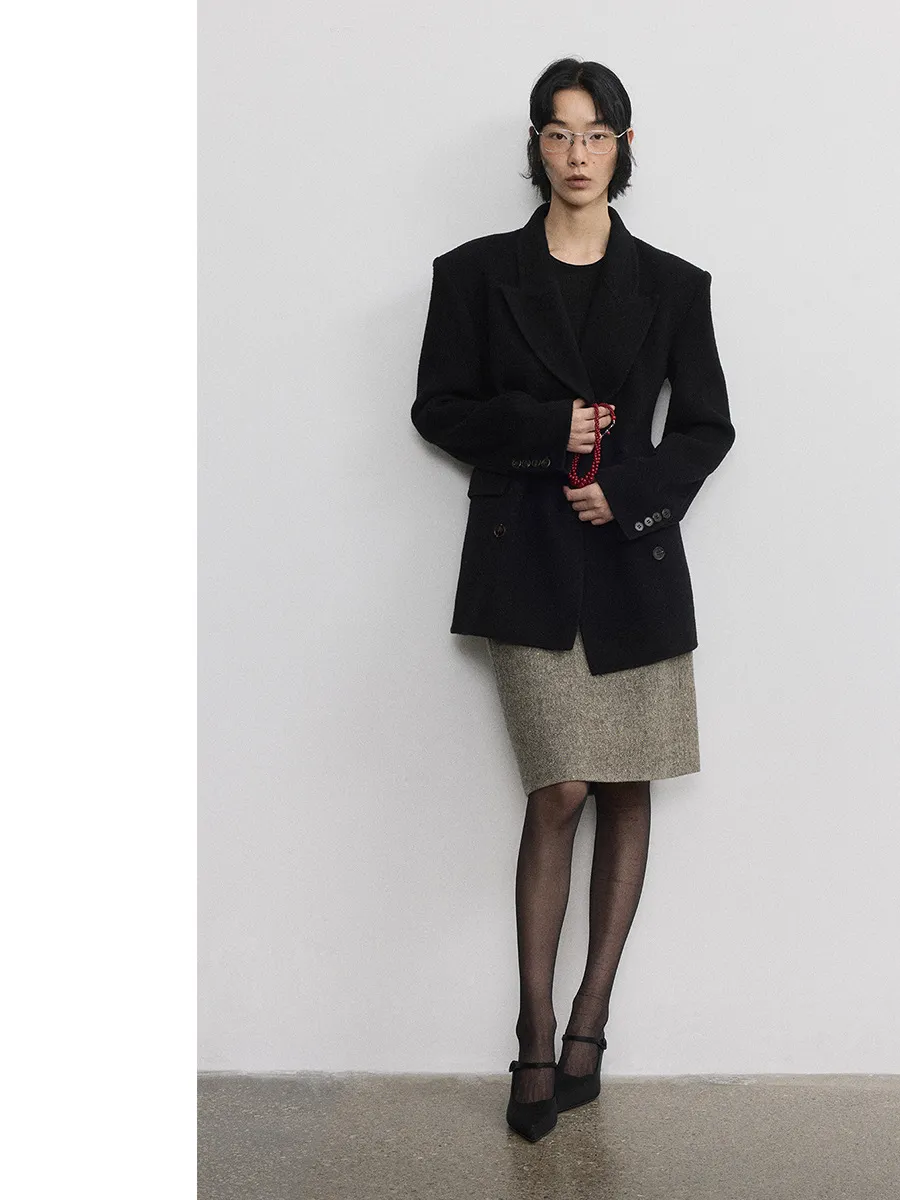 Hourglass Double-Breasted Blazer