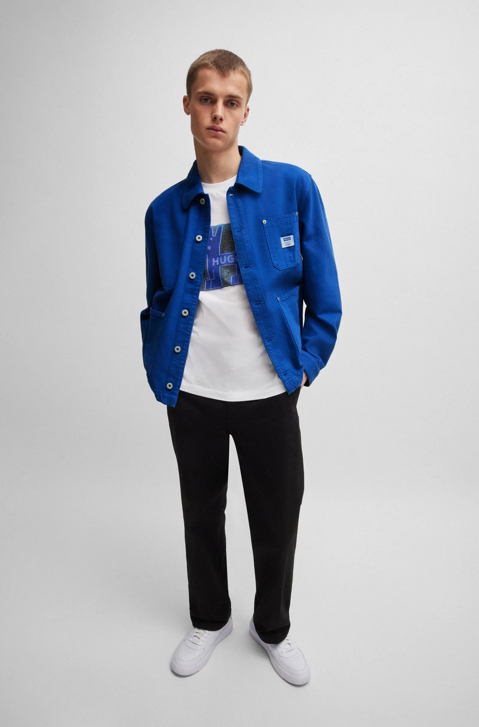 HUGO Casual Jackets Relaxed Fit in Cotton - MOLTISANTI/1 10259500 01-50516591