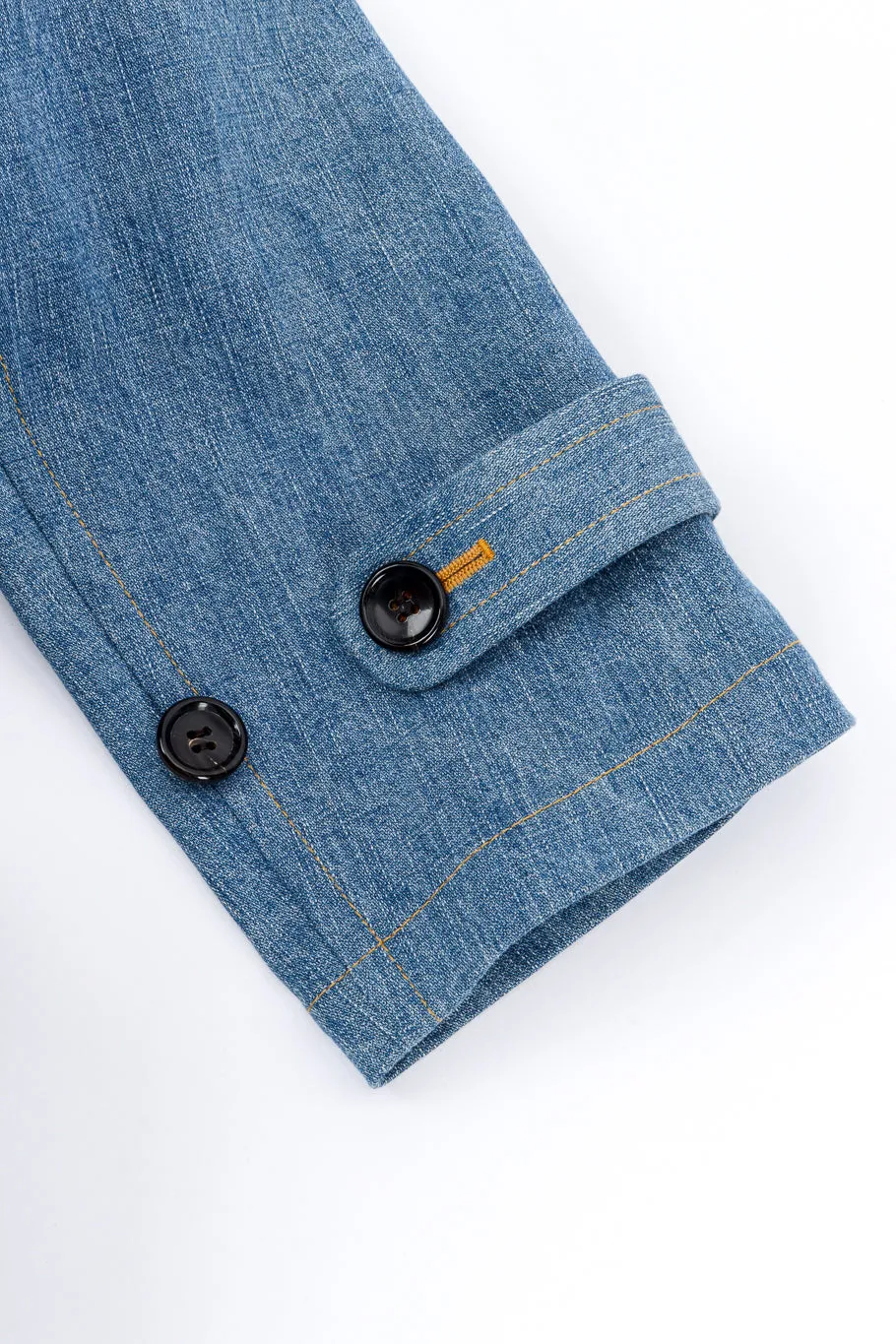 Indigo Denim Trench Coat