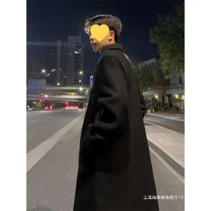 INSTOCK - Men's woolen coat mid-length spring and autumn