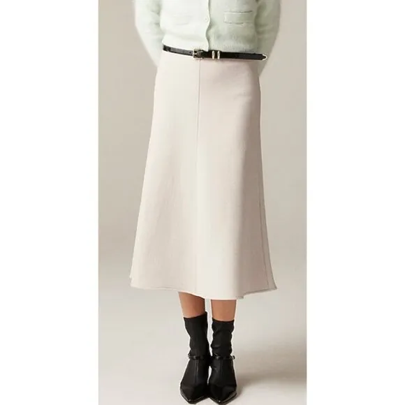J. Crew A-line circle skirt in double-cloth wool blend Size 8