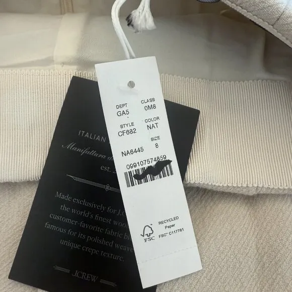 J. Crew A-line circle skirt in double-cloth wool blend Size 8