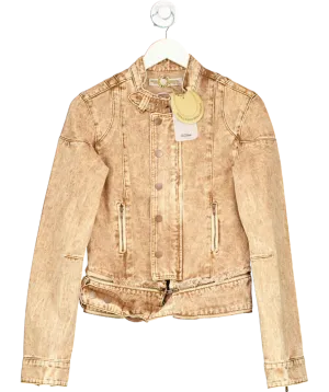 Jaded London Brown Not My First Rodeo Denim Jacket UK M