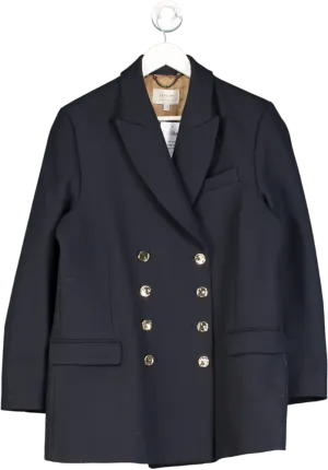 Jigsaw Blue Military Jacket UK 12