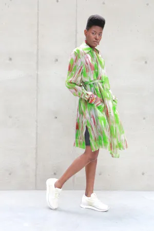 JNBY Silk Lime Trench Coat