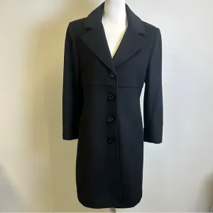 Jones New York Black Trench Coat with Tailored Fit