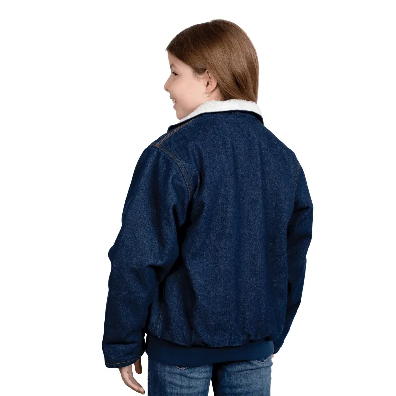 Just Country Jacket Boys Diamantina Sherpa Denim
