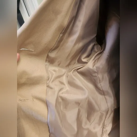 Kenneth Cole Trench Coat Khaki Medium