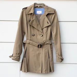 Laundry By Shelli Segal Tan Belted Trench Coat - M